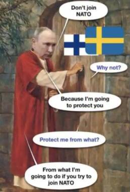 Putin dont join NATO Svezia Finlandia