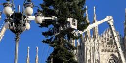 albero di Natale 2023 in piazza Duomo a Milano