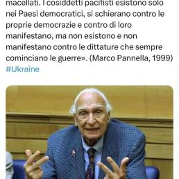 L’incolmabile vuoto di serietà e di verità lasciato da Marco Pannella si misura proprio con queste parole, con la storia di un antimilitarista che non ha avuto paura di dire che la libertà va difesa anche con le armi
